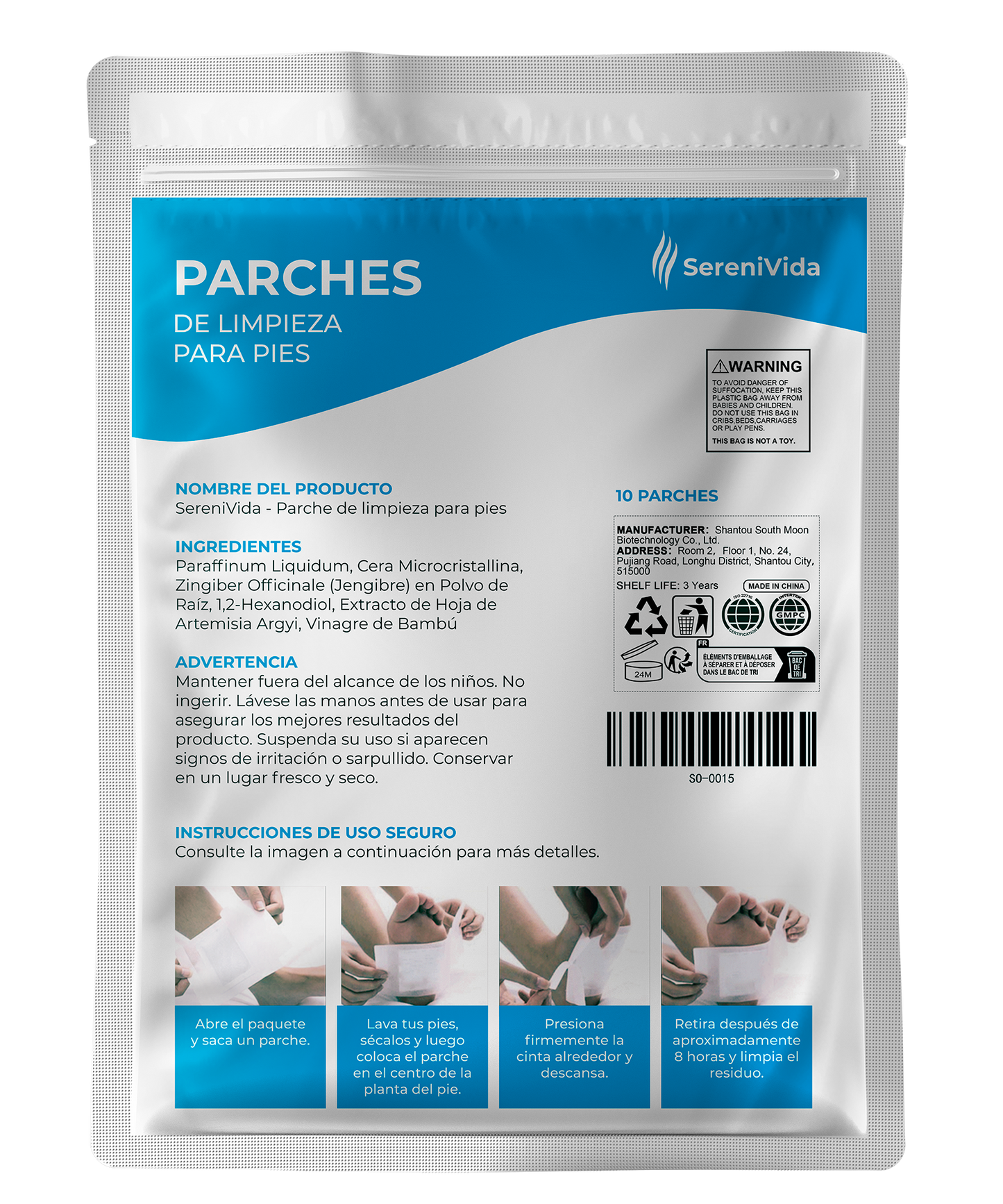 Almohadillas Detox para Pies (10 unidades)